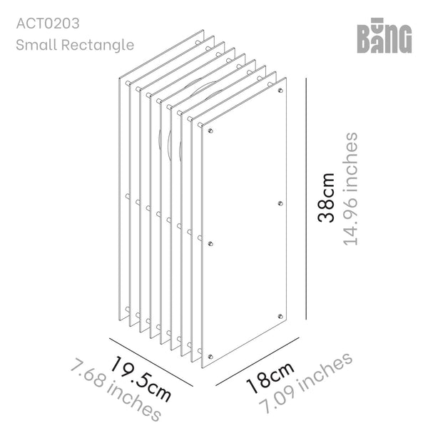 Petite lampe rectangulaire 'Lớp' Bleu
