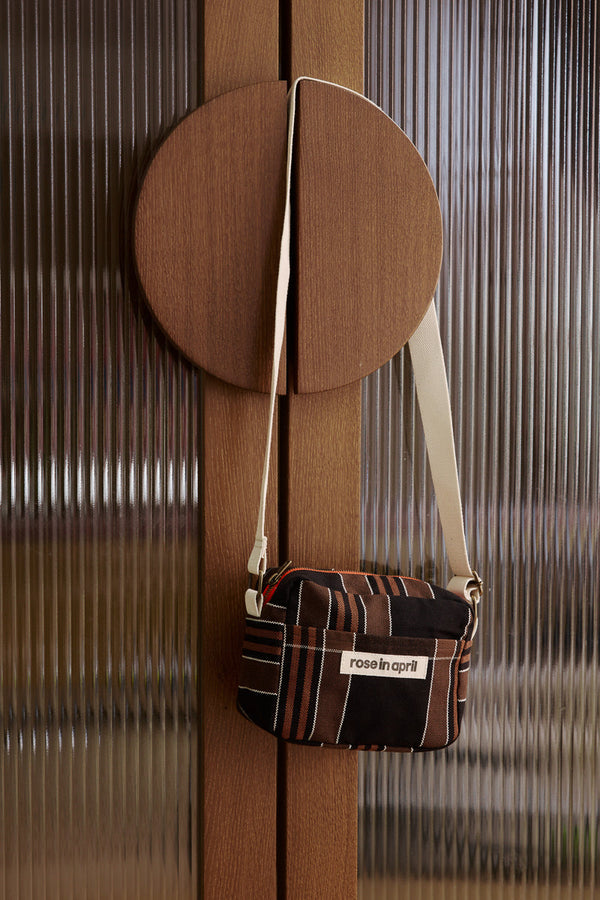 Mini besace Maud Black tartan - Rose in April - vue 2