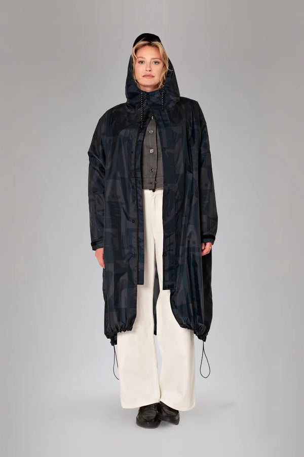 Manteau de pluie 'Back to Black' | RAINKISS