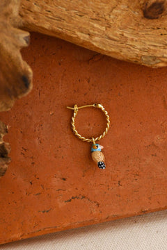 Mini créole à l'unité Oiseau bleu | NACH BIJOUX