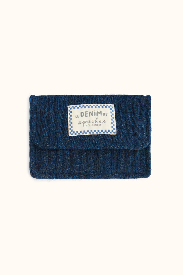 Pochette Palitra Denim Foncé Deep Marine - Apaches Collections