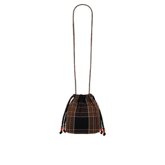 Mini sac 'Paloma' Black tartan | ROSE IN APRIL
