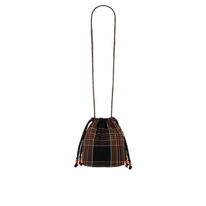 Mini sac 'Paloma' Black tartan | ROSE IN APRIL