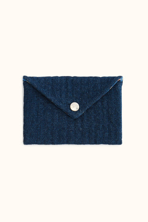 Petite enveloppe Ravi Denim Foncé Deep Marine - Apaches Collections