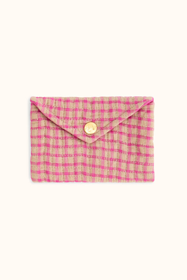Petite enveloppe Ravi Khadi Groseille - Apaches Collections