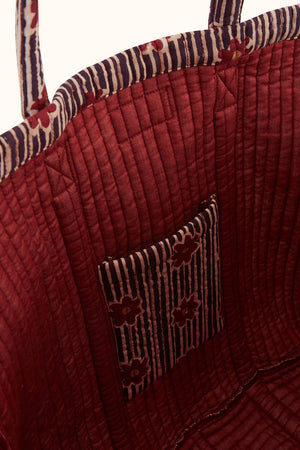 Sac cabas Samba Anna Groseille - Apaches Collections - vue 4