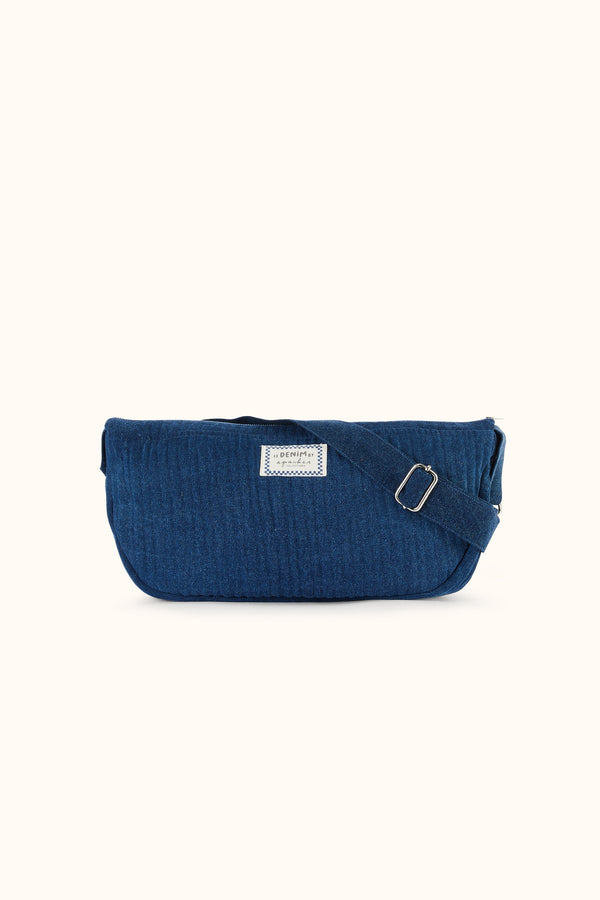 Sac banane ‘Luni Shanti’ Denim Foncé Deep Marine | APACHES COLLECTIONS