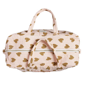 Sac matelassé 'Coeur Sauvage' Rose | BONHEUR DU JOUR