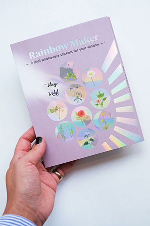 Sticker créateur d'arc-en-ciel 'Stay wild' | BOTANOPIA