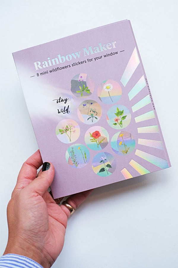 Sticker créateur d'arc-en-ciel 'Stay wild' | BOTANOPIA