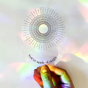 Sticker créateur d'arc-en-ciel 'You are made of Magic' | BOTANOPIA