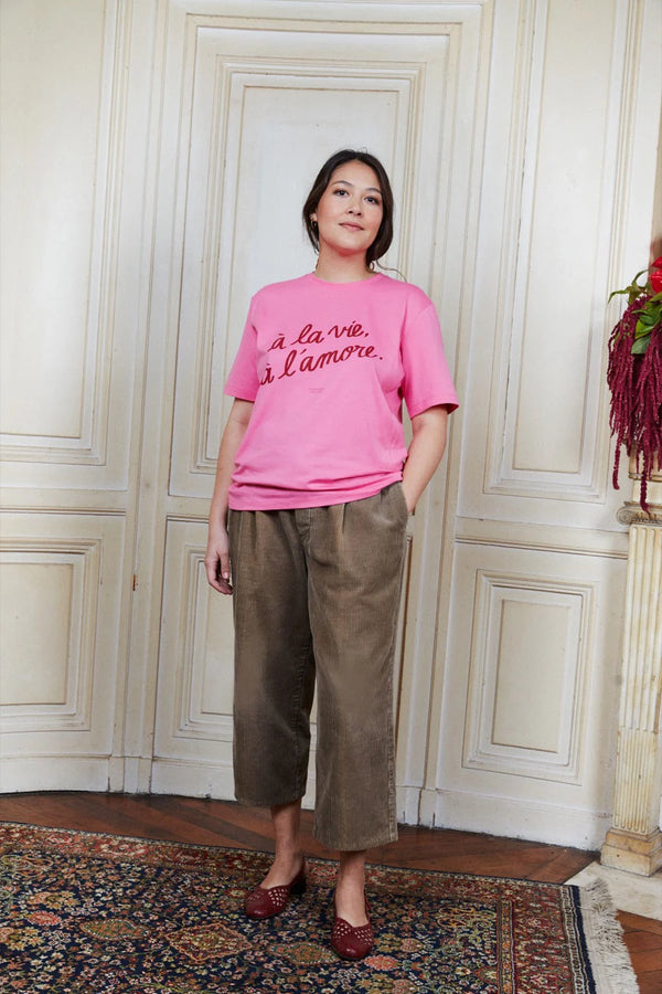 T-shirt d'allaitement 'À la vie à l'amore' | TAJINEBANANE