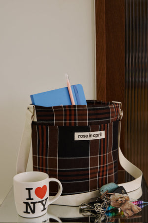 Sac seau Zazou Black tartan - Rose in April - vue 3