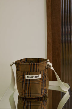 Sac seau 'Zazou' Tartan | ROSE IN APRIL