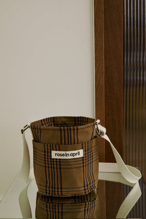 Sac seau 'Zazou' Tartan | ROSE IN APRIL