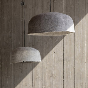 Abat-jour 'Yourte' L 40x14cm en laine feutrée | MUSKHANE