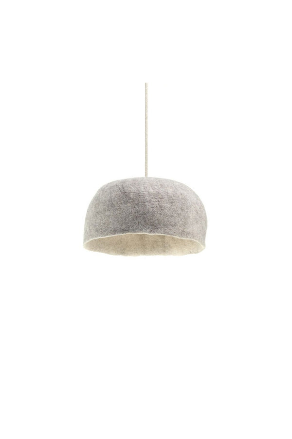 Abat-jour 'Yourte' S 30x12cm en laine feutrée | MUSKHANE