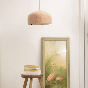 Abat-jour 'Yourte' L 40x14cm en laine feutrée | MUSKHANE