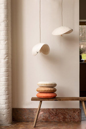 Abat-jour 'Dome' S 33x10cm en laine feutrée | MUSKHANE