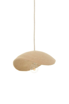 Abat-jour 'Dome' S 33x10cm en laine feutrée | MUSKHANE