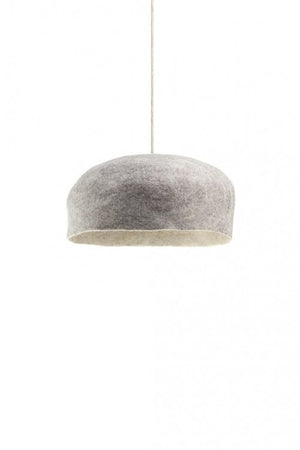Abat-jour 'Yourte' L 40x14cm en laine feutrée | MUSKHANE
