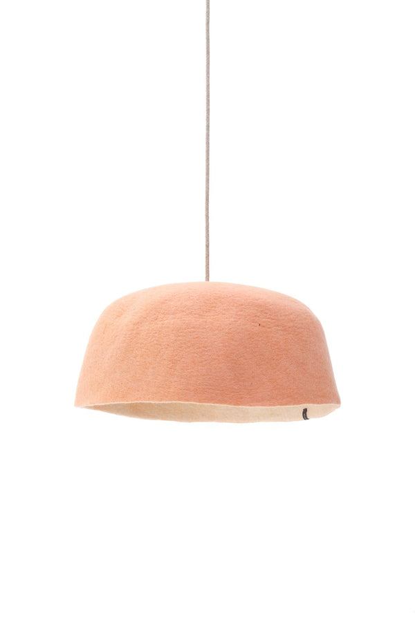 Abat-jour 'Yourte' L 40x14cm en laine feutrée | MUSKHANE