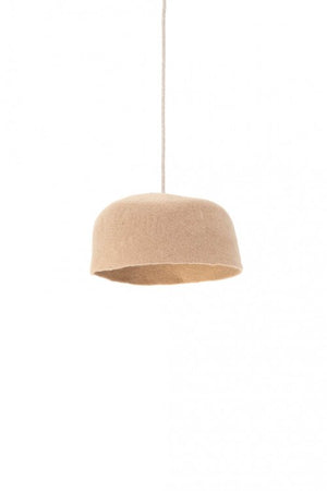 Abat-jour 'Yourte' S 30x12cm en laine feutrée | MUSKHANE