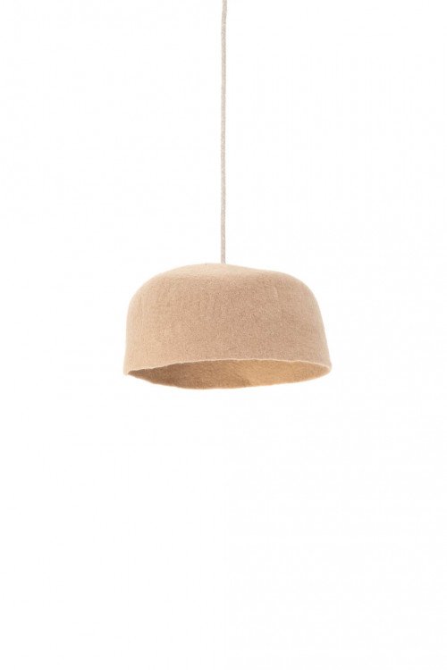 Abat-jour 'Yourte' S 30x12cm en laine feutrée | MUSKHANE