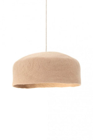 Abat-jour 'Yourte' XXL 50x16cm en laine feutrée | MUSKHANE
