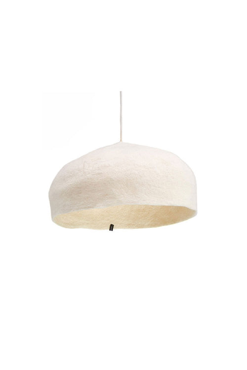 Abat-jour 'Yourte' L 40x14cm en laine feutrée | MUSKHANE
