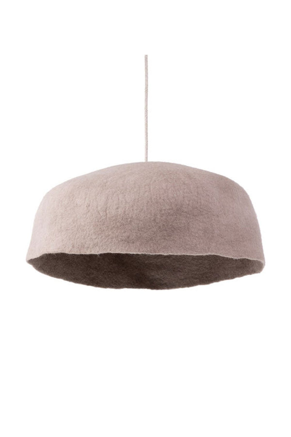 Abat-jour 'Yourte' XXL 50x16cm en laine feutrée | MUSKHANE