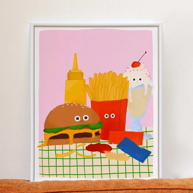 Affiche 'Comfort Food' 30x40cm | CHARLOTTE JANVIER