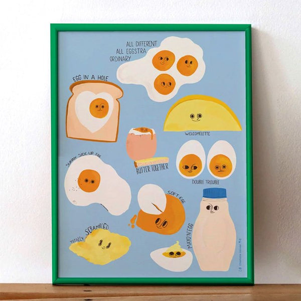 Affiche 'Egg Therapy' 30x40cm | CHARLOTTE JANVIER