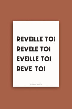 Affiche 'Réveille toi' A4 | CHARLOTTE JANVIER
