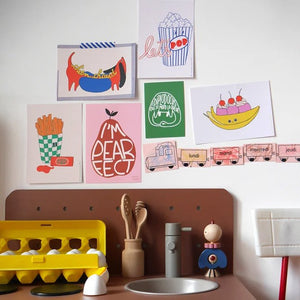 Affiche 'Pop Corn' A5 | CHARLOTTE JANVIER