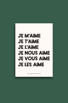 Affiche 'Je m'aime' A5 | CHARLOTTE JANVIER