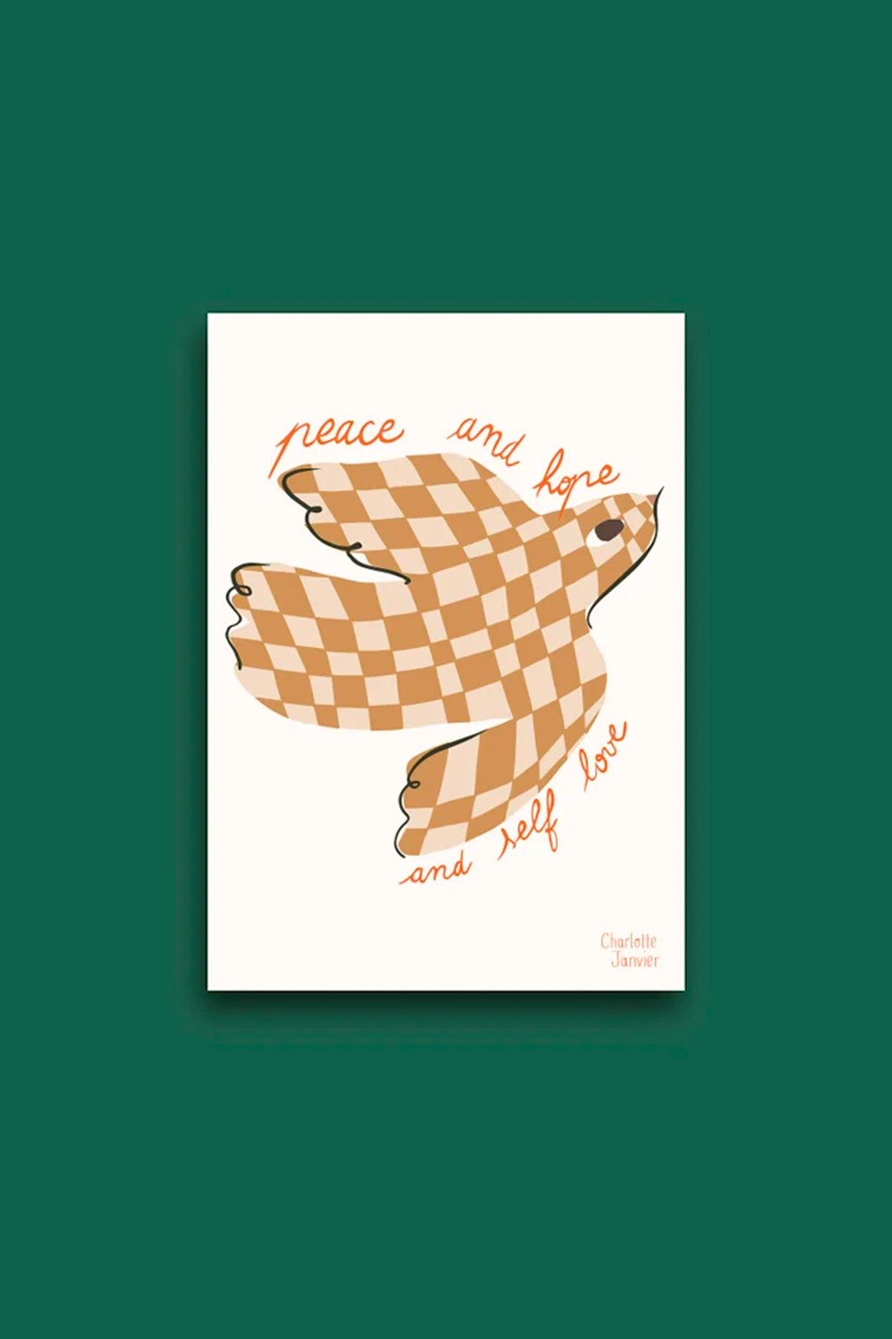 Affiche 'Peace & Hope' A5 | CHARLOTTE JANVIER