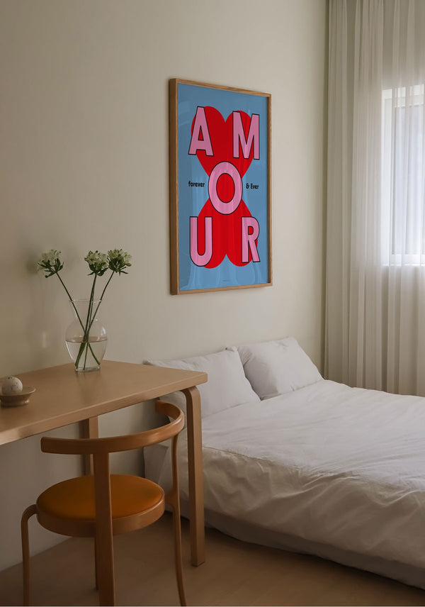 Affiche 30x40cm 'Amour forever and ever' | PAPIER AND CO.