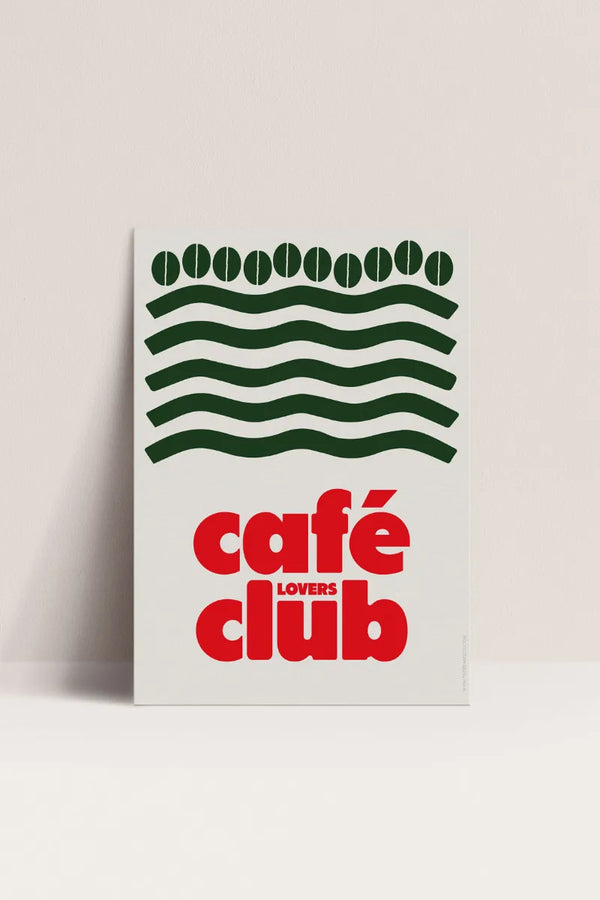 Affiche 30x40cm 'Café lovers club' | PAPIER AND CO.