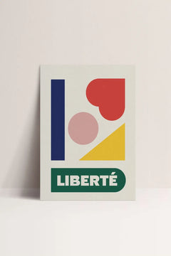 Affiche 30x40cm 'Liberté' | PAPIER AND CO.