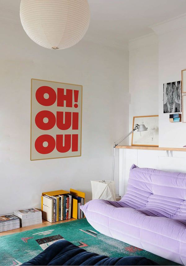 Affiche 30x40cm 'Oh ! Oui oui' | PAPIER AND CO.