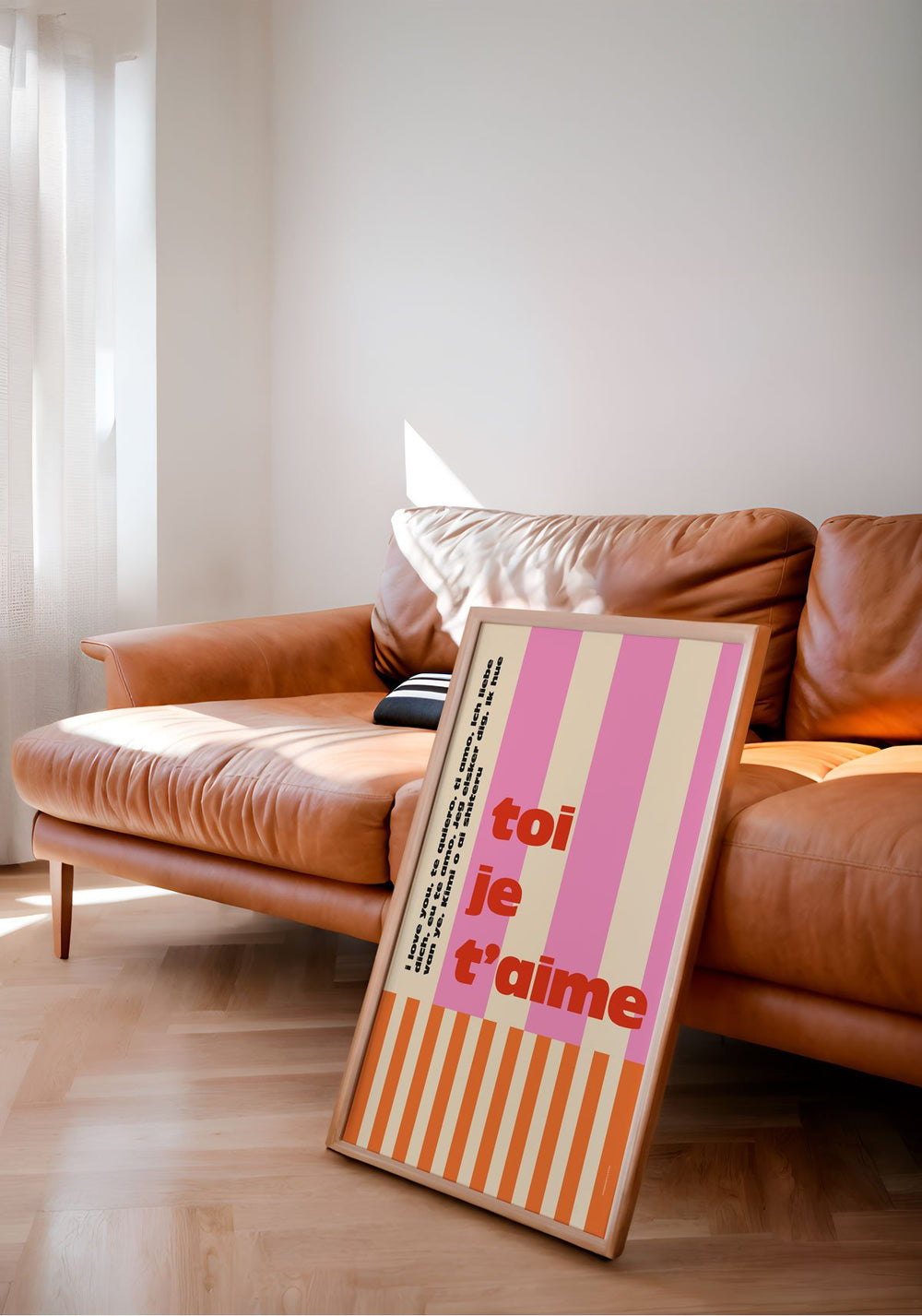 Affiche 30x40cm 'Toi je t'aime' | PAPIER AND CO.