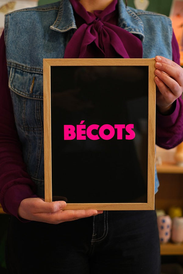 Affiche 'Bécots' A5 | CARTE KENCRE X MOUFLETTE