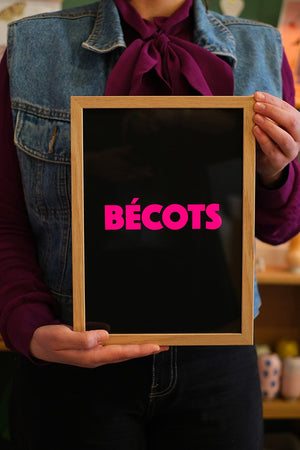 Affiche 'Bécots' A4 | CARTE KENCRE X MOUFLETTE