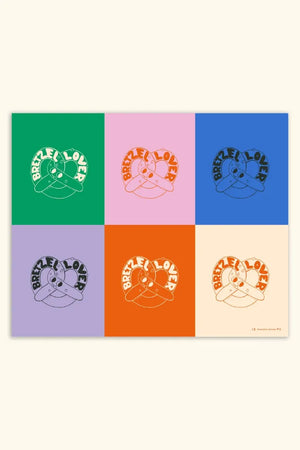 Affiche 'Only Bretzel' 50x40cm | CHARLOTTE JANVIER