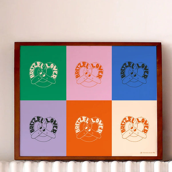 Affiche 'Only Bretzel' 50x40cm | CHARLOTTE JANVIER