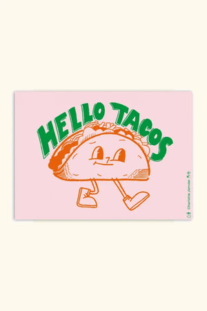 Affiche 'Hello tacos' A5 | CHARLOTTE JANVIER