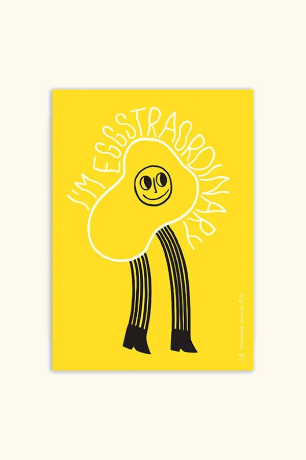 Affiche 'I'm eggstraordinary' A5 | CHARLOTTE JANVIER