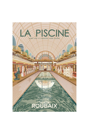 Affiche du musée La Piscine de Roubaix 50x70cm | I FOLLOWED THE BIRDS