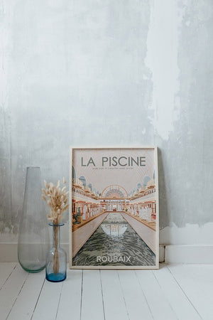 Affiche du musée La Piscine de Roubaix 50x70cm | I FOLLOWED THE BIRDS